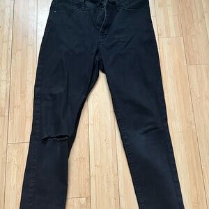 YMI Black Ripped Skinny Jeans for Women